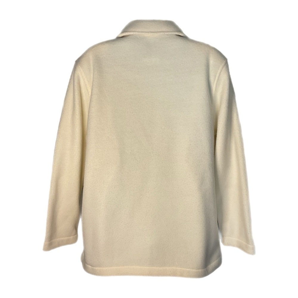 Alfred Dunner S Shacket White Ivory Embroidery Oversized Pockets CottageCore - Picture 2 of 10